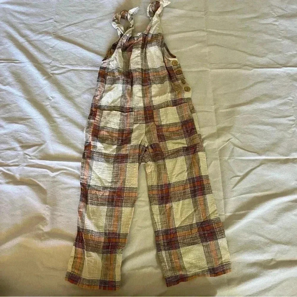 Zara Other - Zara kids plaid fall overalls size 9 jumpsuit
